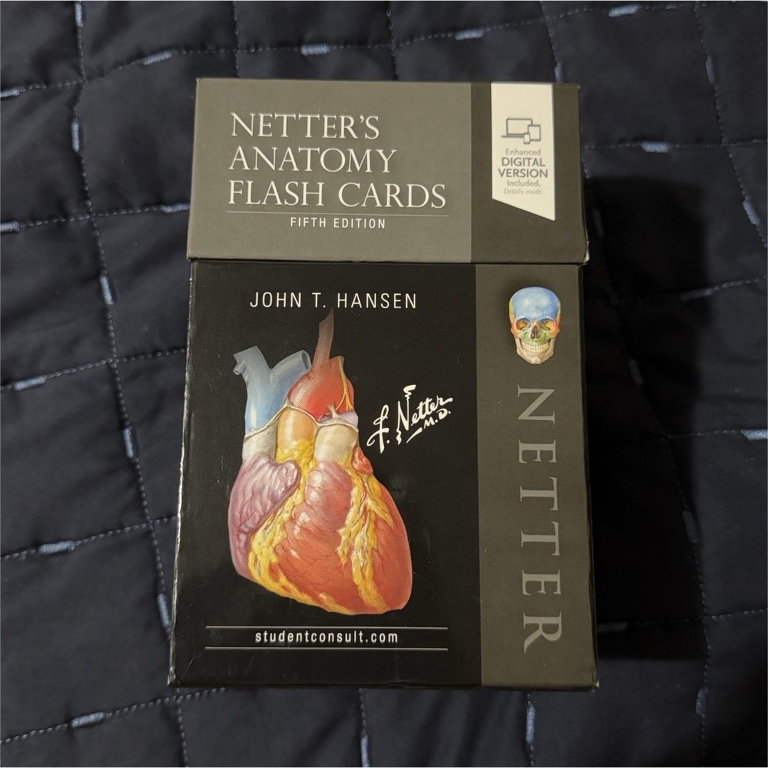 Netter’s Anatomy Flash Cards 5th Ed Digital Version John T. Hansen Elsevier 2018