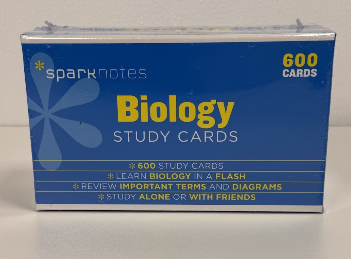 Sparknotes Study Cards Series: Biology Flash Cards Sealed / New