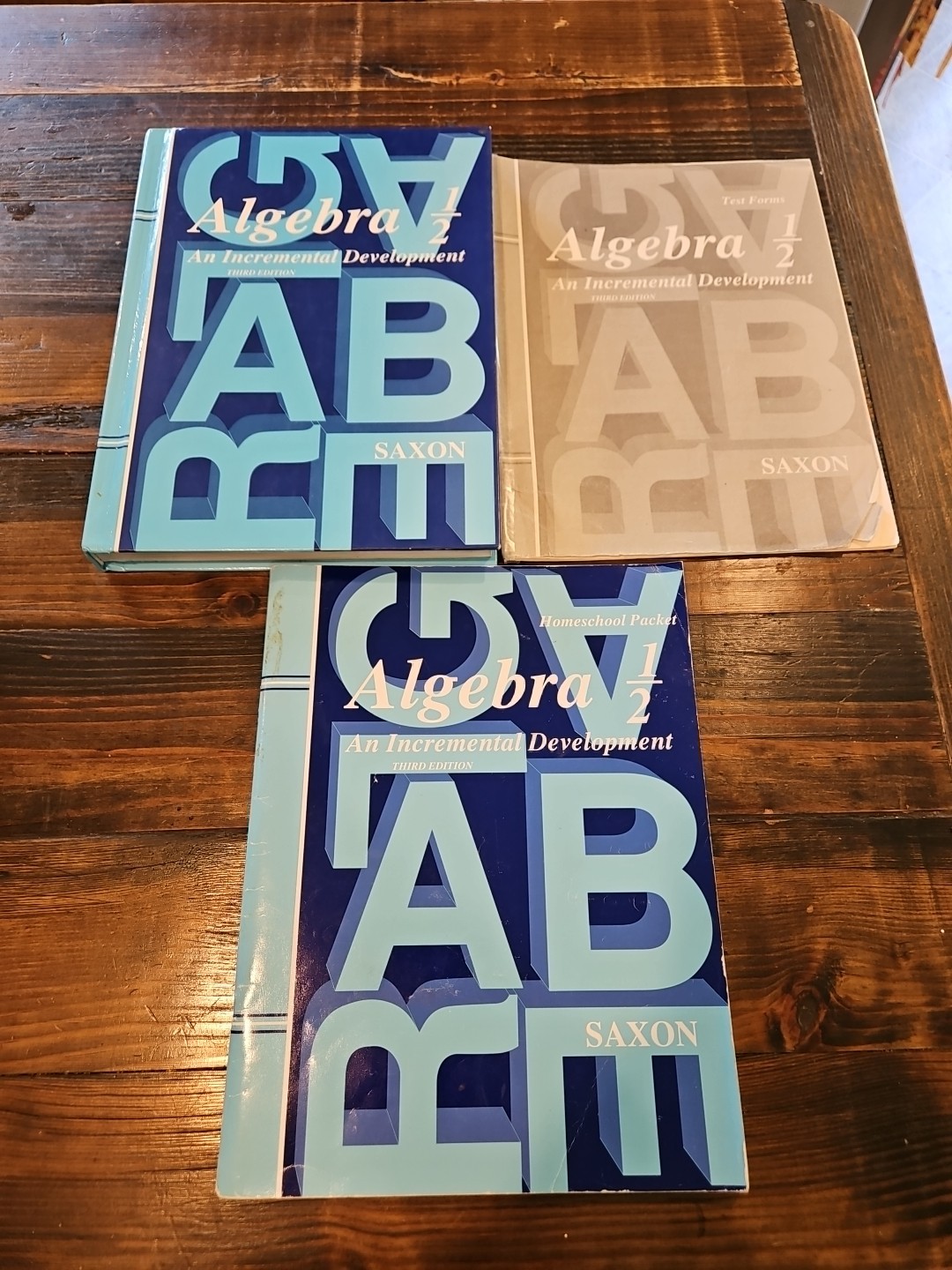 Algebra 1/2 Saxon Test Forms Homeschool Packet Mastering Algebra 1/2 DVDs (K)