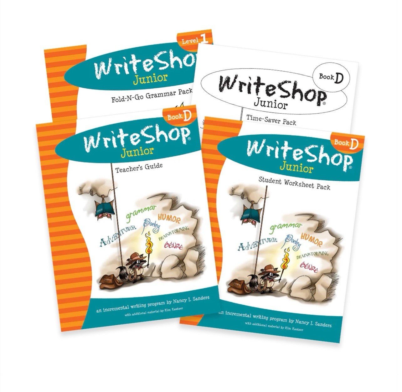 WriteShop Junior Book D Set Teacher’s Guide & Packs by Sanders & Kautzer