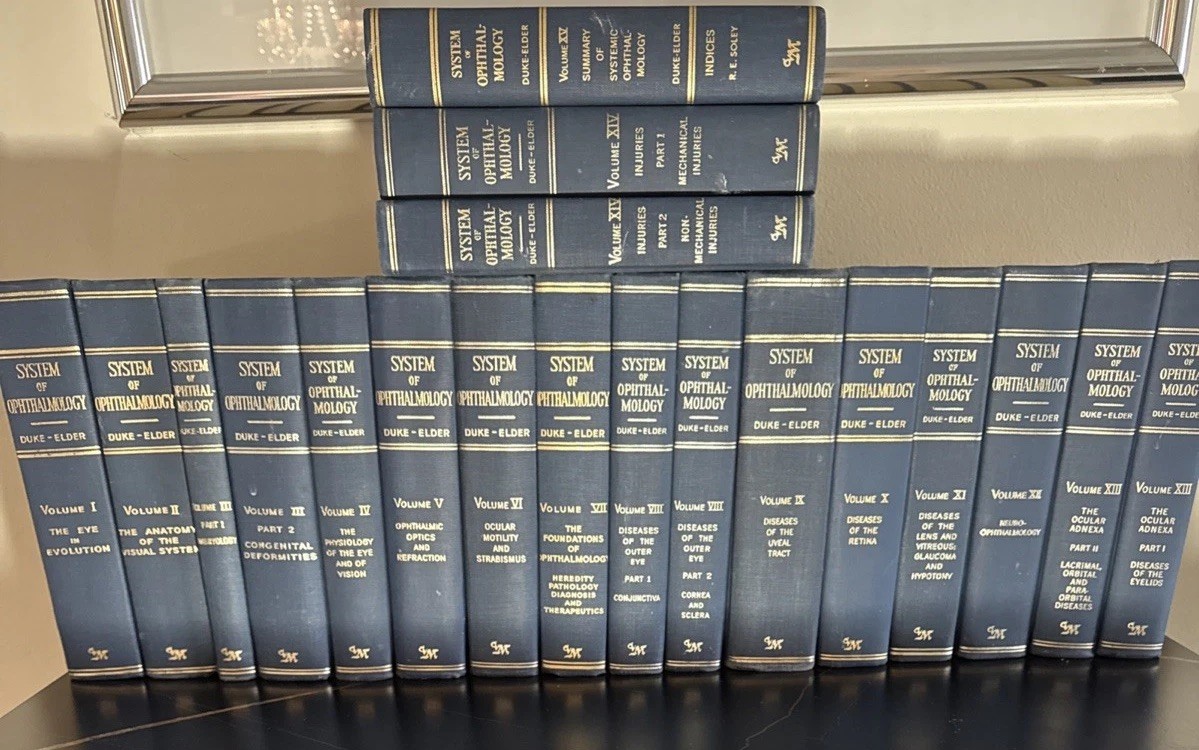 System Of Ophthalmology Duke Elder Volume 1-15 Starting w/ The Eye In Evolution
