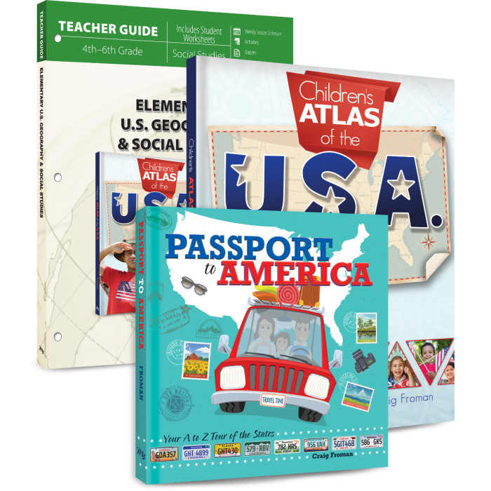 New Master Books ELEMENTARY U.S. GEOGRAPHY SOCIAL STUDIES Curriculum Pack